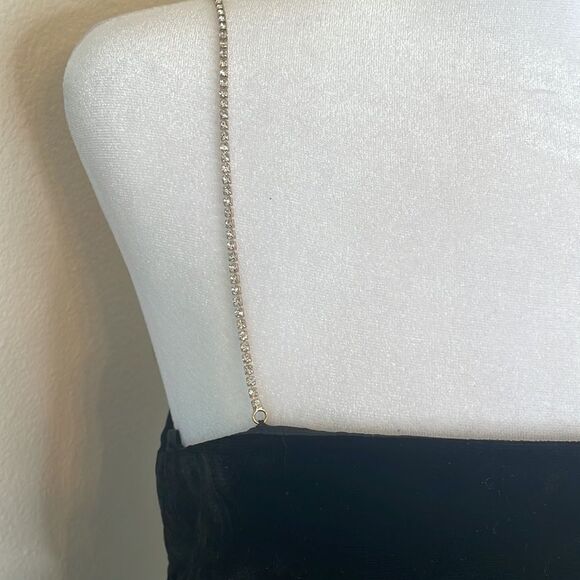 House of Harlow 1960 black velvet mini dress nwt - Picture 3 of 9